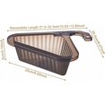 thumbnail image 5 of Kitchen Sink Swan Drainage Basket, Triangle Sink Filter, Kitchen Sink Drainage Basket, Multifunctional Triangle Sink Filter(Black), 5 of 5
