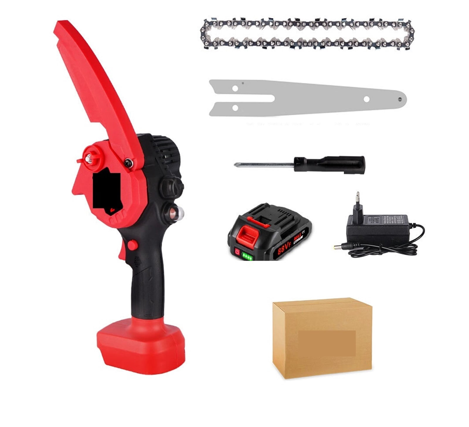 3500W 8Inch Electric Saw 30000RPM Mini Rechargeable Chainsaw Battery Woodworking Tool