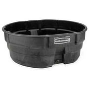 Rubbermaid 300 Gallon Black Resin Stock Tank with Drain Plug