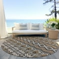 thumbnail image 6 of Addison Rugs Chantille Indoor/Outdoor Transitional Moroccan Taupe Washable Round Rug, 8' x 8', 6 of 6