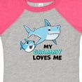 thumbnail image 4 of Inktastic My Grammy Loves Me with Cute Sharks Boys or Girls Baby Bodysuit, 4 of 5