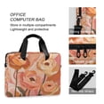 thumbnail image 4 of FORMRS 16" Laptop Bag Carrying Sleeve Case with Handle Travel Shoulder Briefcase, Abstract Orange Flowers, 4 of 8