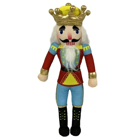 Nutcracker Ballet Gifts King Plush Nutcracker with Gold and Yellow Crown, 14 Inch
