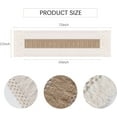 thumbnail image 3 of XINQIHANG Boho Table Runner 70 Inches Long Macrame Kitchen Dining Rustic Table Decoration for Home Party Décor Farmhouse Table Runner with Tassels Cream & Brown,12*70 Inches, 3 of 7