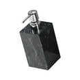 thumbnail image 1 of Dispensador de jabón de mármol, botella decorativa, contenedor de loción, resina recargable a prueba de fugas con bomba de acero inoxidable para negro, 1 of 8