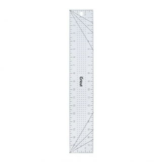 Clear Flexible Acrylic Ruler, Standard/metric, 18 Long, Clear