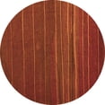 thumbnail image 1 of Ahgly Company Indoor Round Abstract Orange Contemporary Area Rugs, 6' Round, 1 of 1