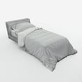 thumbnail image 2 of Ambesonne Damask Bedding Set 3 Pcs, Abstract Retro Ornaments, Twin XL, Pale Grey White, 2 of 2