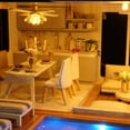 thumbnail image 3 of Kit de casa de muñecas en miniatura GudoQi Time Apartment con música 1:24, 3 of 7