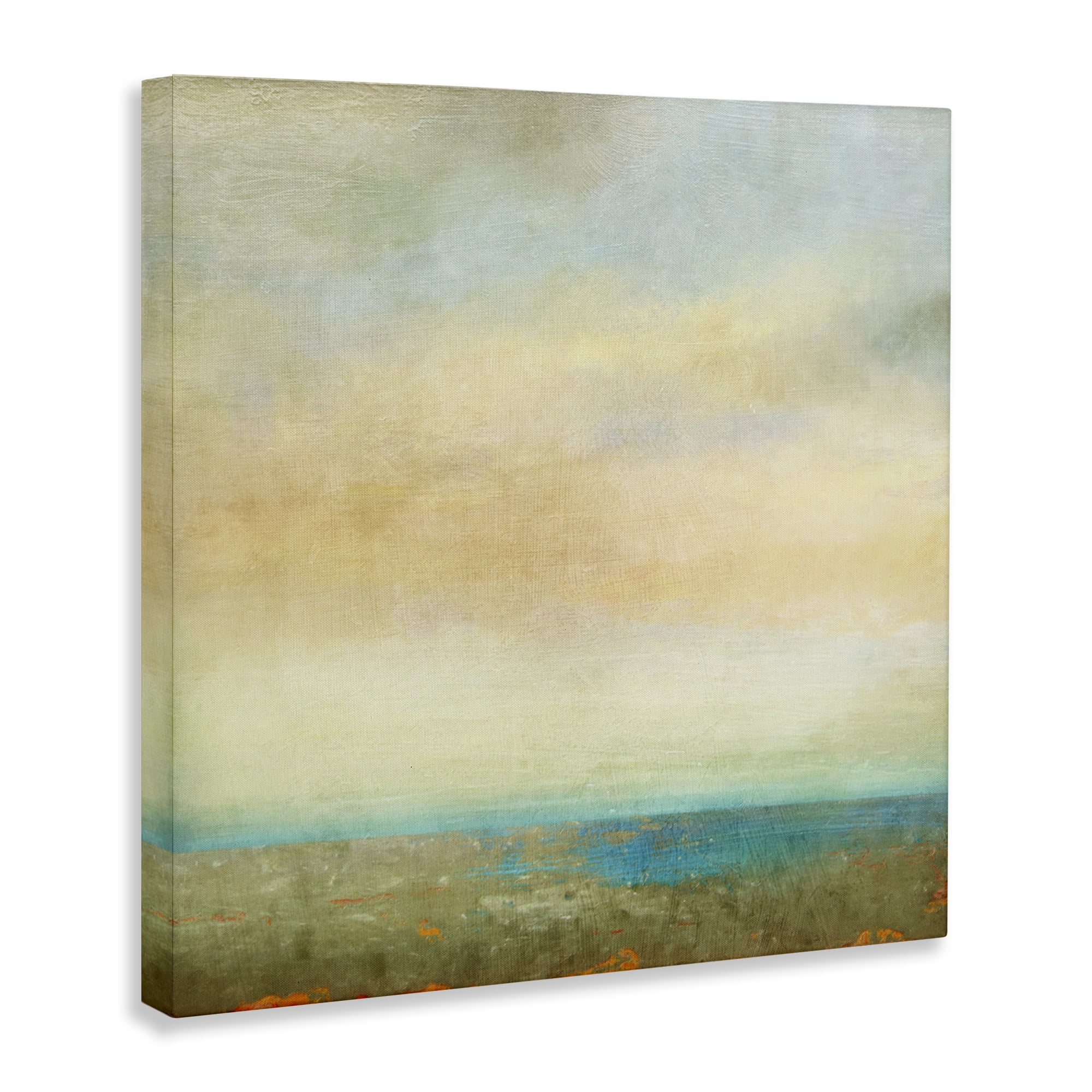 Stupell Industries Abstract Sunlit landscape Landscape Painting Gallery Wrapped Canvas Art Print Wall Art, 36 x 36