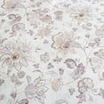 thumbnail image 3 of 7-Piece Floral Comforter Set, Soft Elegant Bed in a Bag with Comforter, Pink Purple White Flower Print, Lightweight All-Season Bedding King Size, 3 of 9