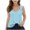 Light Blue, variant on yillto Girls Tank Top Summer Cute Sleeveless Crew Neck Shirts Casual Hollow out Tee Blouses Clothes