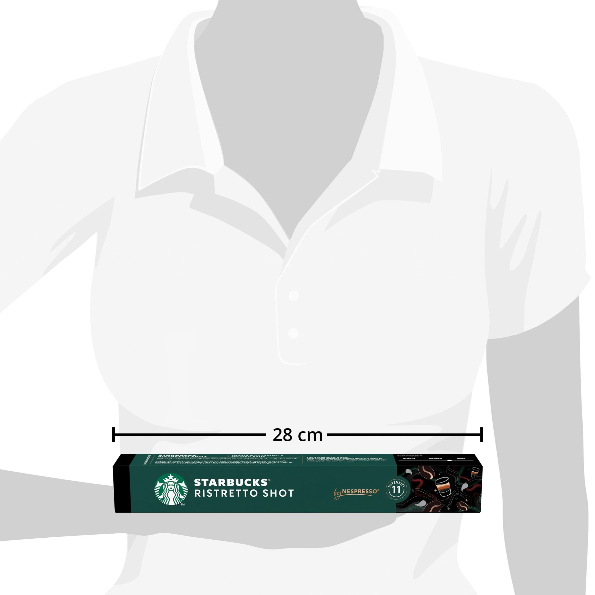Starbucks by Nespresso Ristretto Shot 10 Coffee Capsules 57g, Imported from Britain