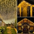 thumbnail image 4 of Zhangyh Solar Icicle Lights,Waterproof 32.8FT 300LED LED Icicle Christmas Lights 60 Drops with 8 Modes Remote Timer Curtain Hanging String Lights, 4 of 9