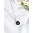 thumbnail image 3 of 1Pc Sun Moon Charm Necklace Enamel Pendant Necklace for Women Elegant Gift 18.19 inch(46.2cm), 3 of 3