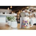 thumbnail image 6 of MUGBREW 11 Oz Ceramic Tea Cup Coffee Mug, Pastel Colorful Cat Vector Portrait, 6 of 7
