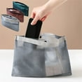 thumbnail image 3 of Ohufall Small Handheld Inner Liner Bag Convenient Cosmetic Storage Tote Makeup Organizer Sorting Bag For Handbags Travel Essentials, 3 of 4