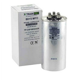 Capcom 80 Uf MFD 370 Volt Run Capacitor - Replacement For GE Genteq & GE Industrial