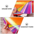 thumbnail image 3 of BEADCEST 100Pcs Origami Folding Paper Sheet Glitter Handmade Assorted Color For Diy And Crafting, 3 of 5