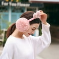 thumbnail image 3 of KALLORY 1Pcs Pink Earmuffs for Women Casual Wear Winter Ear Muffs 9.04x8.65x4.72 In, 3 of 8