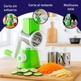 thumbnail image 3 of Rallador de Verduras Manual 3 en 1 Bluelander, Multifuncional de Acero Inoxidable con Rebanador y Cortadores, Verde, 3 of 5