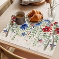 thumbnail image 3 of American Flag Farmhouse Flower Placemats Set of 4, Independence Day Non-Slip Place Mats Washable Table Mats for Kitchen Dining Table Decorations Indoor/Outdoor, 3 of 9