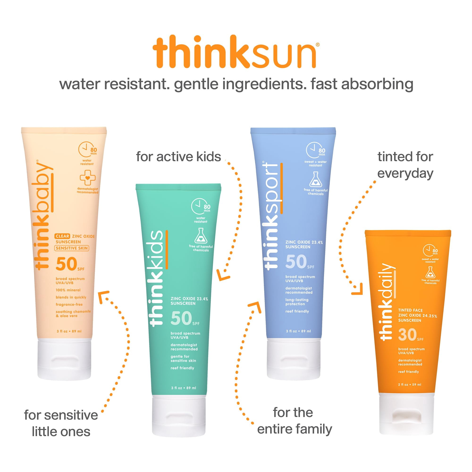 (Pack Of 3) Think Sunscreen Baby SPF50 3 Fl Oz