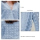 thumbnail image 2 of Top De Manga Larga De Encaje Para Mujer, Blusa De Encaje Suave, Elegante, Cómoda Y Transpirable Para Ir De Compras ANGGREK EE1711, 2 of 6