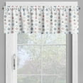 thumbnail image 4 of Ambesonne Anchor Valance & Curtain, Marine Nautical Wheel, 55"x24", Blue and Red, 4 of 6