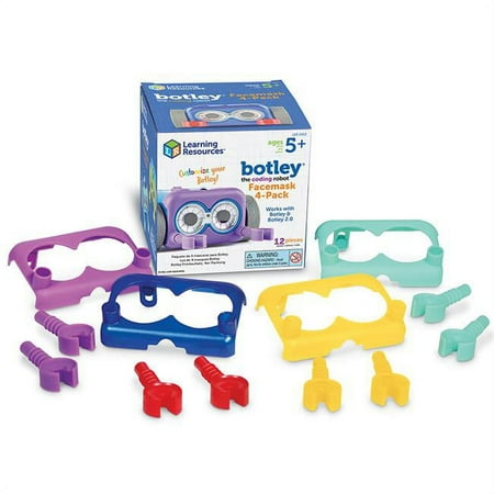Learning Resources Botley The Coding Robot Facemask for Learning - Pack of 4