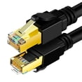 thumbnail image 1 of Cable De Red Cat 8, Conector RJ45 De Contacto Chapado En Oro De Alta Velocidad De 40 Gbps, Cable De Internet Cat 8 De 2000 MHz Para PC Para Juegos, 1 of 8