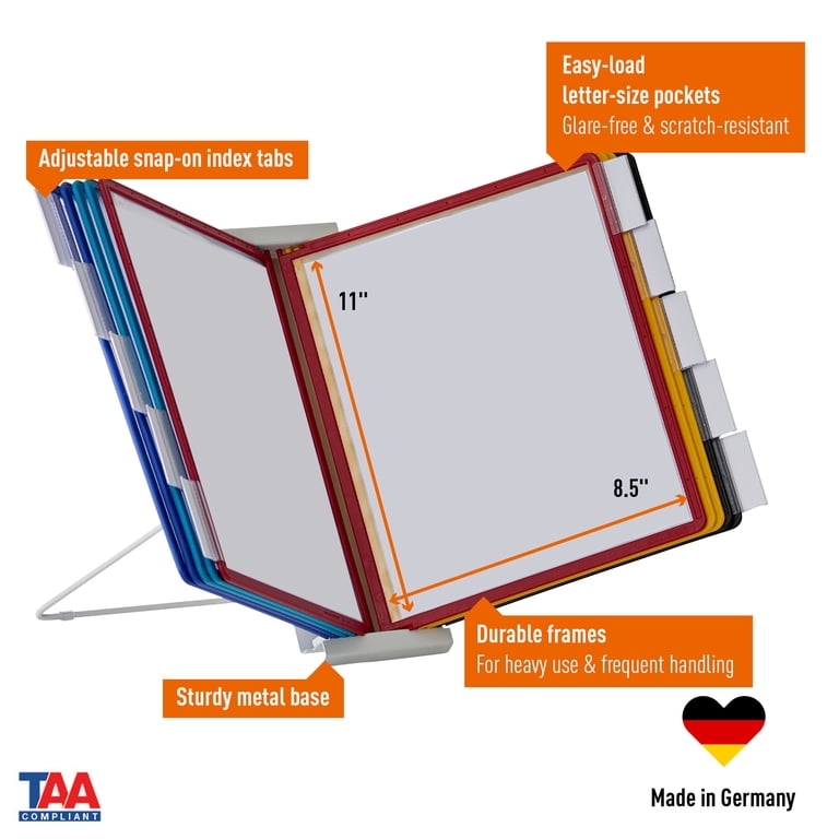 Durable InstaView Expandable Desktop Reference System 10 Panels