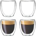 thumbnail image 1 of czcpp-4 Tasses à Expresso, Tasses à Expresso Isolées à Double Paroi, Tasses à Café en Verre (3.5 Onces), 1 of 4
