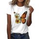 thumbnail image 1 of Gibobby Camisetas Mujer Baratas Manga Corta Camiseta holgada con estampado cuello redondo y manga corta algodón versión clásica para mujer(Blanco,XL), 1 of 4