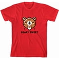 thumbnail image 3 of Beary Sweet Youth Red Crew Neck Short Sleeve Tee-Medium, 3 of 4