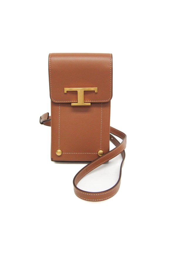 Pre-Owned Tod's T Timeless Smartphone Shoulder Bag XAWTSAOV302ROR Women,Men Leather... (Good)
