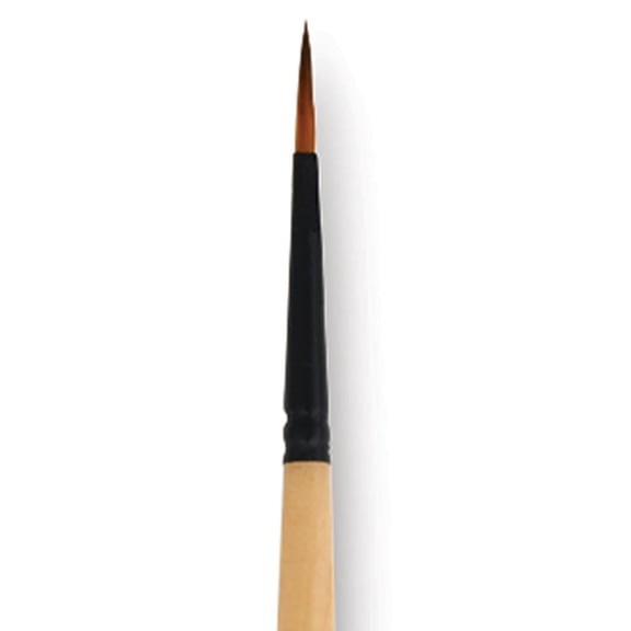 Dynasty Black Gold Brush - Fine Round, Long Handle, Size 4