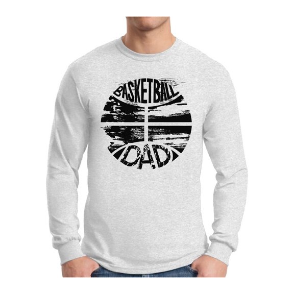 Awkward Styles Men's Basketball Dad Vintage Graphic Long Sleeve T-shirt Tops Basketball Team Sport Dad Father's Day