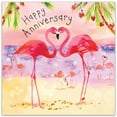 thumbnail image 2 of Twizler Anniversary Card - Flamingos Happy Wedding Anniversary Greeting Card for Couple - Husband Anniversary Card for Him - Wife Anniversary Card for Her - Mom and Dad Anniversary Card, 2 of 5
