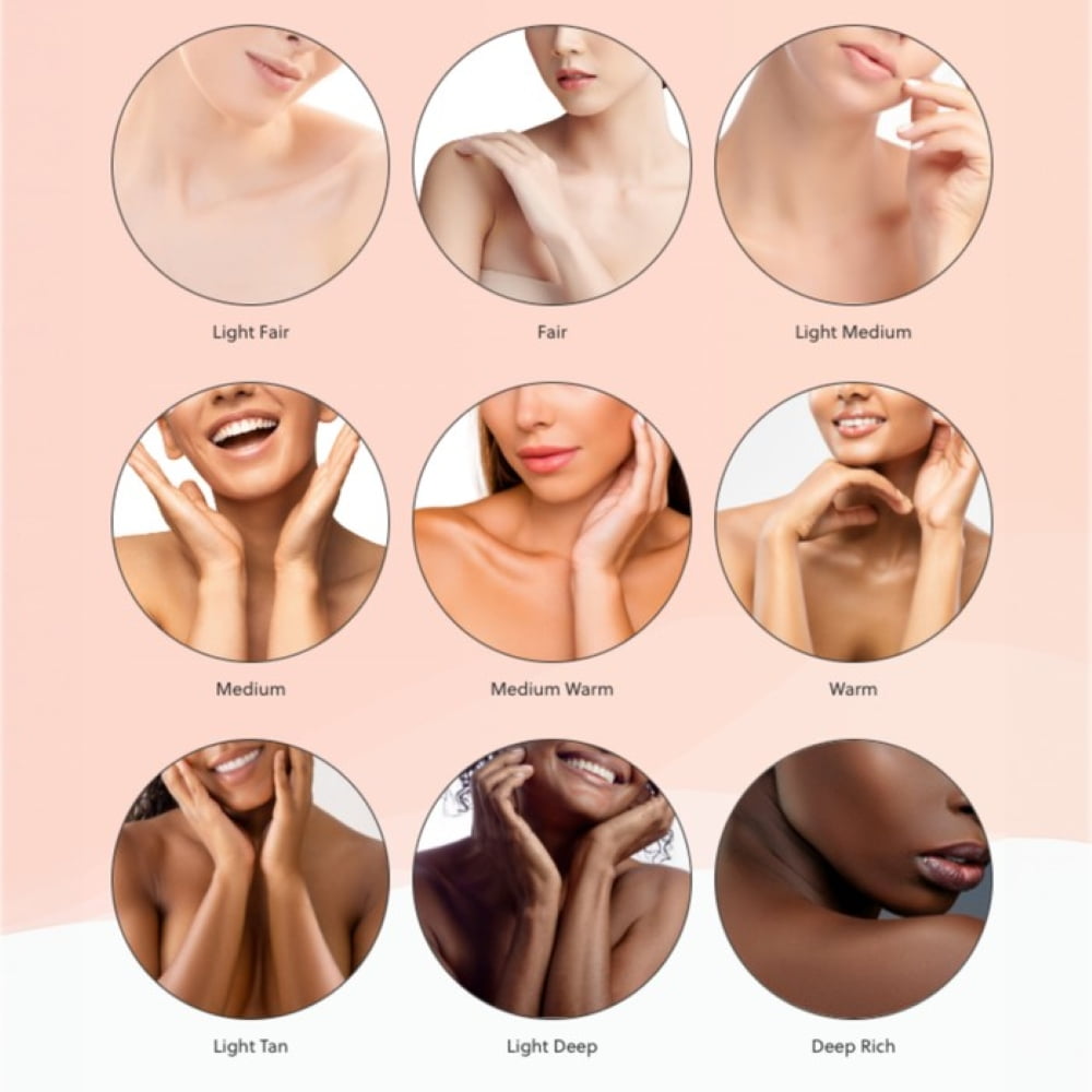 LUMINESS Airbrush Body Coverage with Self Tanner Brush - Tattoo Cover Up Makeup - Full Coverage Foundation for Face & Body - Water-Resistant, Long-Wear, Natural Radiant Finish, Medium