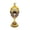 A, variant on Fabergé Egg Music Box with Pearl Top, Easter Jewelry Box & Home Decor, Elegant Gold/Silver Plated Keepsake Box with Crystal for Holiday Gifts