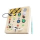 thumbnail image 1 of Tablero ocupado LED de madera para actividades, juguete educativo temprano, accesorio de enseñanza, juguete sensorial, interruptor LED, tablero, 1 of 9
