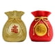 thumbnail image 5 of Resina Artesanía Jarrón Estilo chino Bolsa de dinero En forma de sala de estar Adorno Escena Decoración Decoración Adorno de mesa para escena interior Disposición Rojo kenally HA059655-02B, 5 of 7