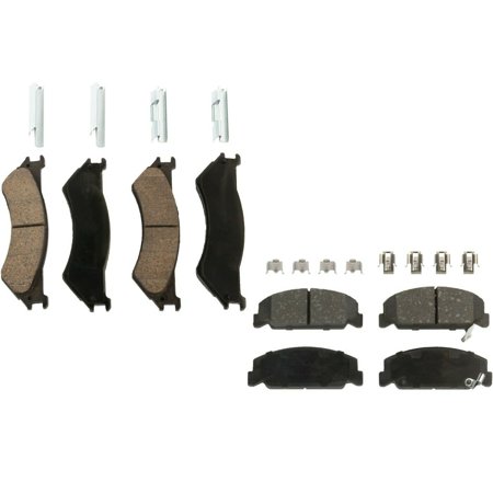Brake Pad Set For 2001-2002 Ford E-250 Econoline Front and Rear 2pcs RWD