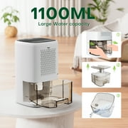 KLOUDIC Dehumidifier for Home (280 sq. ft), 37Oz Water tank,Portable and Quiet with Auto Shut Off