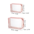 thumbnail image 2 of Unique Bargains 2 Pcs Women Waterproof Makeup Bag for Business Travel Vacation Camping Pink, 2 of 6