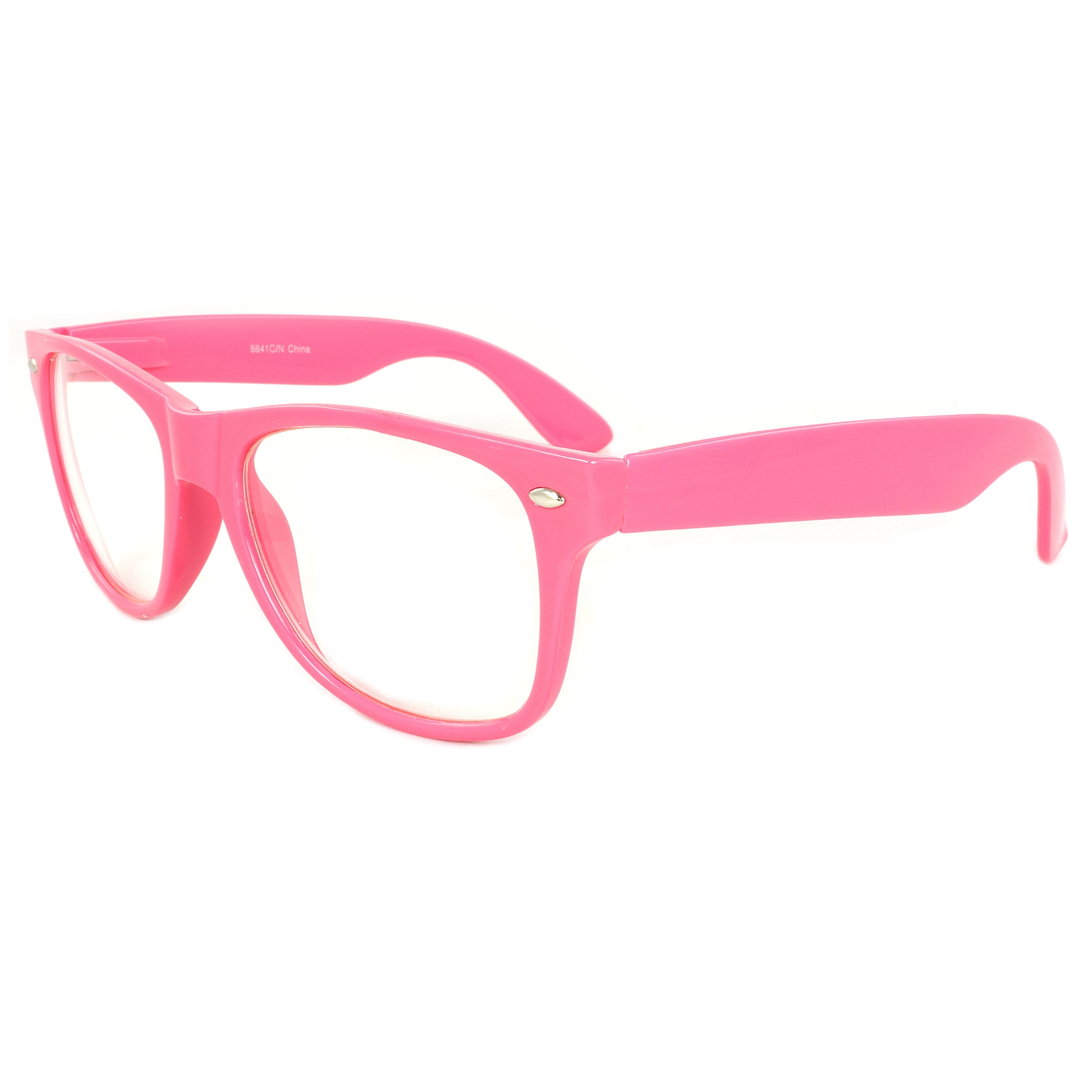 pink rimmed sunglasses
