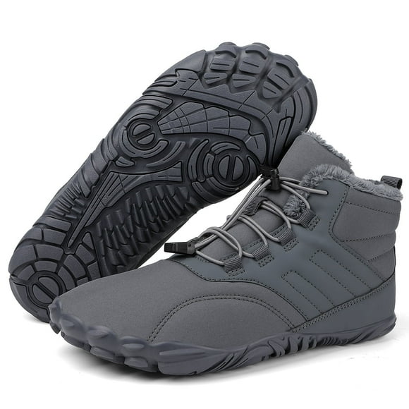Winter Warm Running Barefoot Shoes Women Men Rubber Camping Sneakers Waterproof Non-Slip Breathable for Trekking Climbing