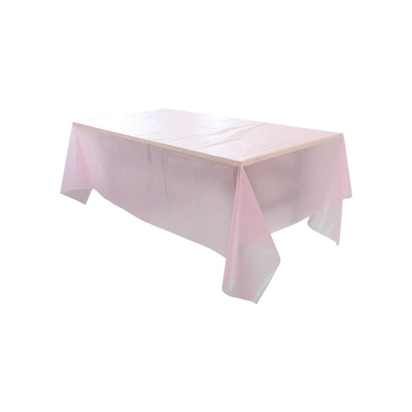 Plastic Table Cloths for Parties Disposable 53.93 in x 72.04 in Waterproof and Oil-Proof Solid Color Tablecloth