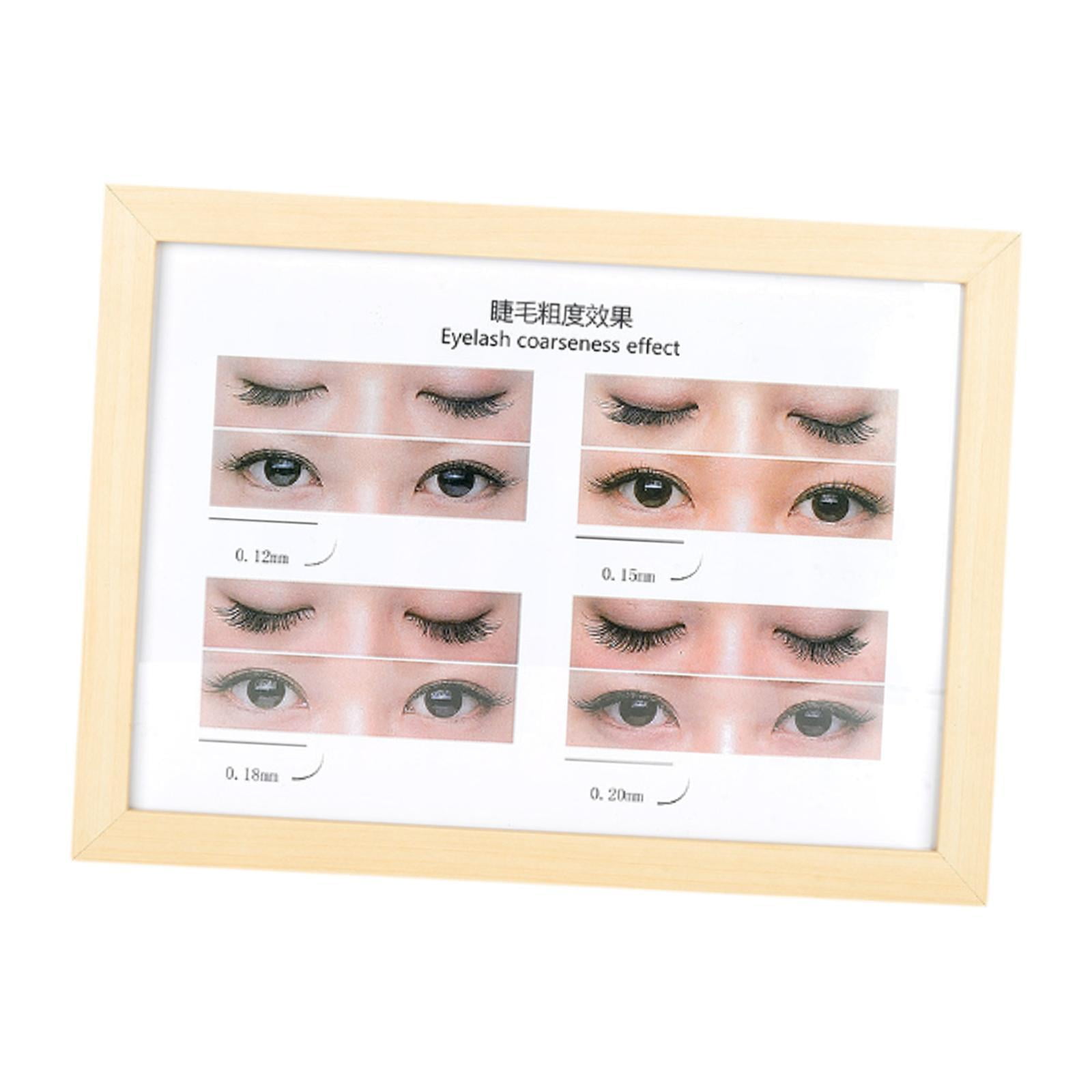 Stgfyxgs Eyelash Salon Poster Eyelashes Wall Decor Women Girls Grafting Eyelash Lash Extension Guide for False Eyelashes Makeup eyelash thickness